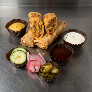 Brisket n cheese egg rolls (3pc)