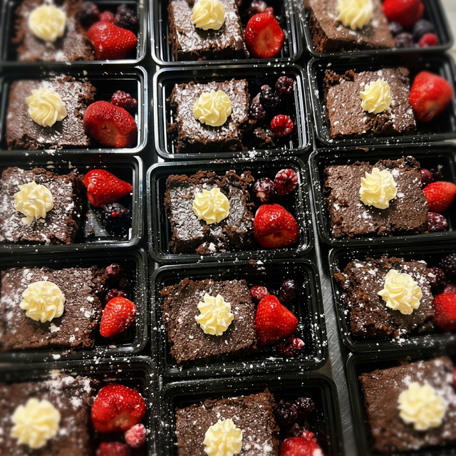 Chocolate brownies.