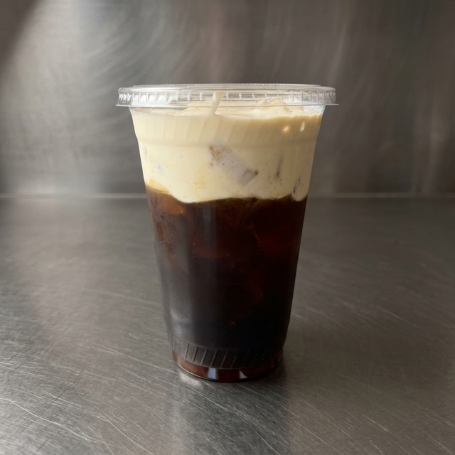 Black salted sea cream coffee.